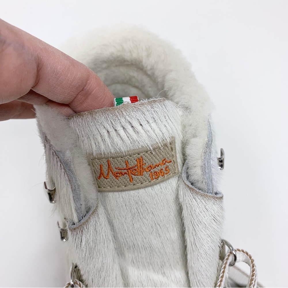 NEW La Montelliana 1965 Margherita Pony Hair & Shearling Boots (Sz 37) Cream - Picture 11 of 16